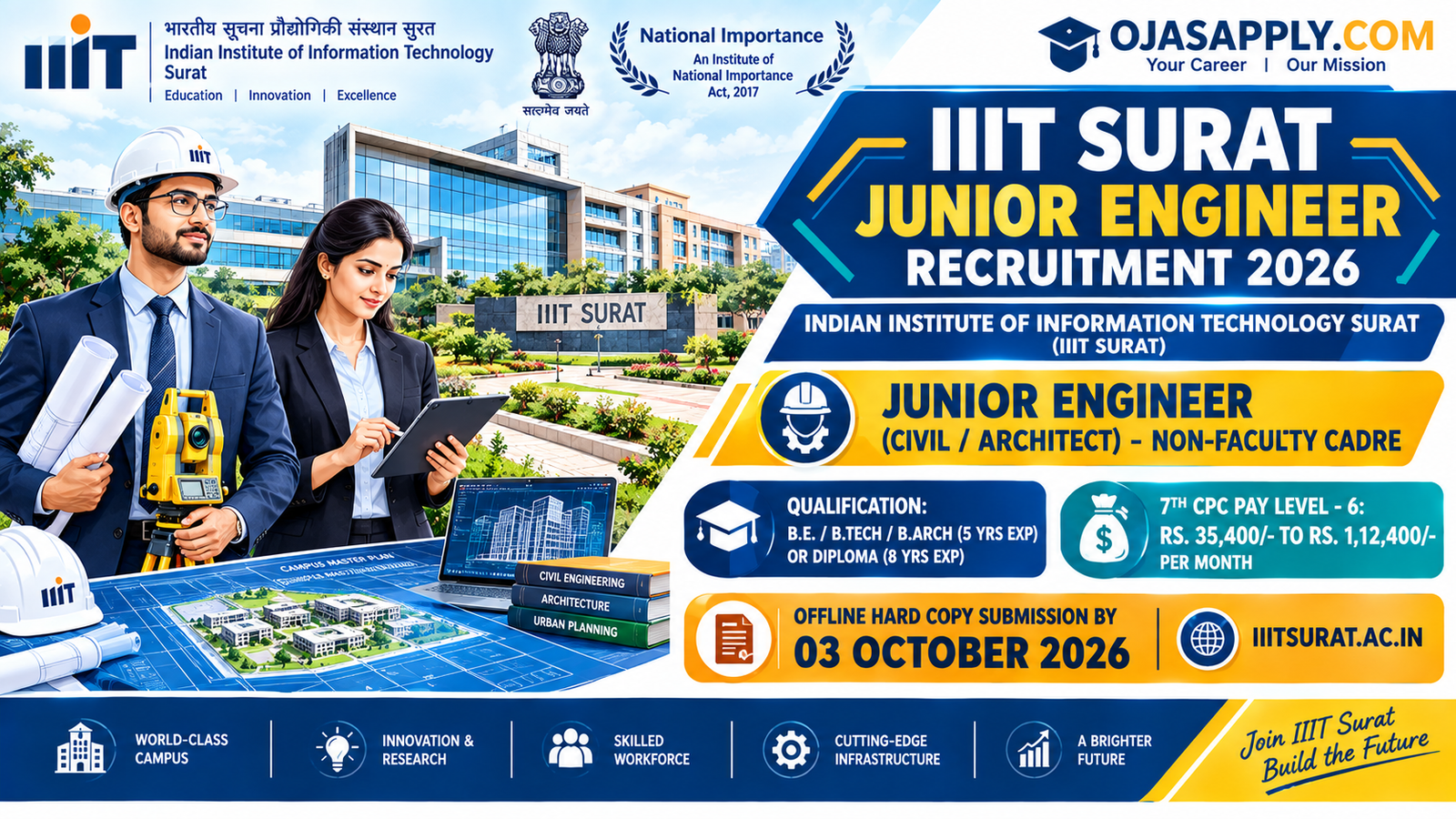IIIT Surat Junior Engineer Recruitment 2026 Notification Banner