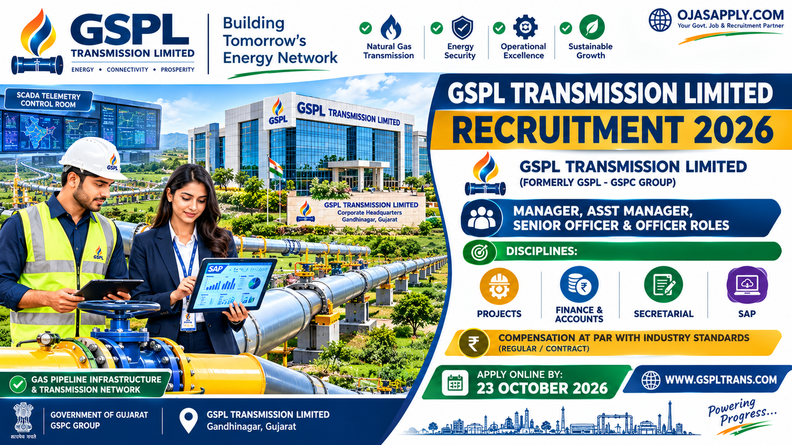 GSPL Transmission Limited Recruitment 2026 Notification Banner
